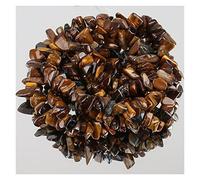 YIHANSS Cristal Natural Rough 5-8 mm Beeds de Grava Irregular Natural Tigre Tiger Stone Freeform Chips Beads para Joyas Que Hacen Collar de Pulsera de Bricolaje 33 "Cristal de decoración del hogar