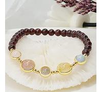 YIHANSS Feng Shui Wealth Bracelet Natural Crystal Chakra Cinco Elementos Cinco Elementos Turn-Thing-ino-Your-Fear Beads Luxurious Vacation Prosperidad Metafísica Amor Money Popularidad Cinnabar