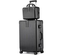 YIHANSS Set de Maleta de Viaje, Equipos de Equipaje de 2 Piezas, Equipaje expandible Hardside Carry en la Maleta Conjunto con Ruedas Dobles de Bloqueo, con Cajas cosméticas (Verde 26 Pulgadas)