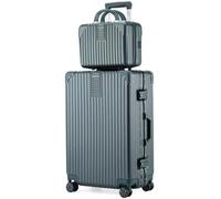 YIHANSS Set de Maleta de Viaje, Equipos de Equipaje de 2 Piezas, Equipaje expandible Hardside Carry en la Maleta Conjunto con Ruedas Dobles de Bloqueo, con Cajas cosméticas (Verde 26 Pulgadas)