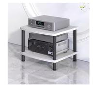 YIHANWUU Gabinetes de Soporte Racks Y Soportes Hi-Fi Estante para Rack Deo Soporte de Metal Y Madera para Componentes Av Gabinete Estéreo para Amplificador/Tocadiscos/Receptor Estéreo, Equipo Deo Y Vi