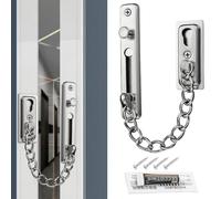 YIHAOH Seguro Puerta de Acero Inoxidable, Seguridad Puerta Casasin Agujero, Ccadena Puerta Antirrobo, Antirrobo Doble, Cadena Ajustable, Duradera, Inoxidable, No Se Rompe Fácilmente