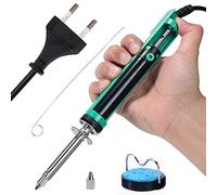 YIHUA 929D-V Bomba desoldadora de ventosa de soldadura por vacío eléctrica con mango de carga más corto y boquillas para desoldar 1.0 mm 1.2 mm para desoldar por orificio pasante