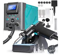 YIHUA 948D-I Estación de desoldador de 110 W de alto rendimiento, con protección ESD y control de temperatura ajustable de 380 a 480 °C,3 canales preestablecidos,modo de suspensión(enchufe de la UE)