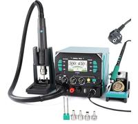 YIHUA 983D 3-IN-1 estación de soldadura de precisión, estación de retrabajo de aire caliente BGA, fuente de alimentacion CC variable de laboratorio (enchufe europeo)
