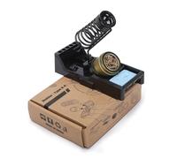 YIHUA X-4 Premium - Soporte para soldador con lana de latón, esponja de limpieza y ranuras para puntas de soldadura