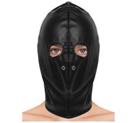 Yihuimin Gorra de boca abierta para mujer, con los ojos abiertos y la boca, velo facial para danza del vientre, escolarización, Navidad, carnaval, negro, talla única