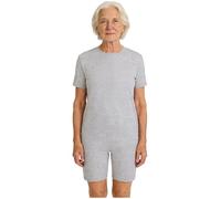 Yihuimin Grenouillère Hombre Mujer Alzheimer Traje Combinado Corto Cremallera En La Espalda Para Ancianos, gris, M