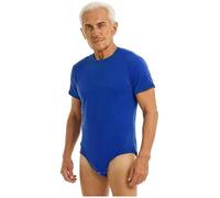 Yihuimin Traje de baño higiénico para hombre y mujer, para adultos, personas mayores, para el cuidado de Alzheimer, azul, 3XL