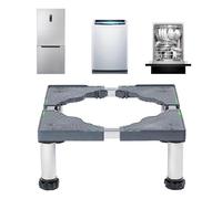 YiHYSj Base Lavadora con 4 Patas Base para Refrigerador Soporte Lavadora Secadora Antideslizante Y Amortiguadora Tama O Ajustable 14-17cm (Carga de 300 KG)-Gris