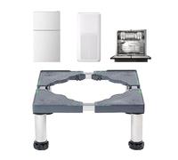 YiHYSj Base Lavavajillas Base Lavadora con 4 Patas Soporte Lavadora Secadora Antideslizante Y Amortiguadora Tama O Ajustable 19-22cm (Carga de 300 KG)-Gris