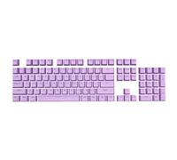 Yiifunglong 104pcs ABS Puddings Keycaps Set, tapas de teclado mecánico, OEM Universal Backlight KeyCaps reemplazo teclado mecánico accesorio púrpura