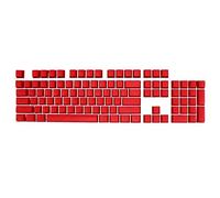 Yiifunglong 104pcs Puddings Keycaps Set, tapas de teclado mecánico, tapas de teclado, accesorios de teclado de luz de fondo ABS universal OEM Keycaps reemplazo rojo