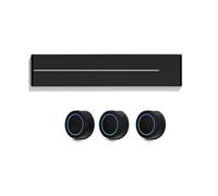 YiiLi Enchufe de pista, carril de alimentación extraíble, enchufe deslizante, adaptador deslizante de cocina para el hogar, montaje en superficie no requiere ranura,Black-50cm