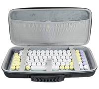 YIIWAY 75% 84 Teclas Teclado Estuche, Duro Funda Case Compatible con Logitech MX Keys Mini Minimalis/MX Mechanical Mini/Pebble Keys 2 K380s / Pop Icon Keys, Funda Solo - Negro YC85001
