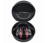 YIIWAY Funda Duro Estuche Case Compatible con 3M Peltor Optime I/Optime II/Optime III/Bull's Eye/SportTac/Kid / X4A / X2AC1 X2 Orejeras Protector Auditivo, Funda Solo - Negro YC80084