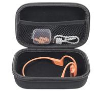 YIIWAY Funda Duro Estuche Case Compatible con SHOKZ OpenRun/JBL/SANOTO/IFECCO/LOBKIN/Phillips/Guudsoud/Monodeal Auriculares de conducción ósea, Funda Solo - Negro YC80112