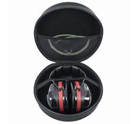 YIIWAY Funda Duro Estuche Case Compatible con Sordin Supreme Pro-X/Pro-X LED/Pro-X Slim/MIL SFA/MIL AUX/Pro-Xeckband Orejeras Protector Auditivo, Funda Solo - Negro YC80087