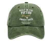 yijan Baseball Cap Collection · Fifties - Original & Unrestored - Designed for Those Who Carry Their Era (Forest Mist)