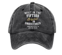 yijan Baseball Cap Collection · Fifties - Original & Unrestored - Designed for Those Who Carry Their Era (Graphite)