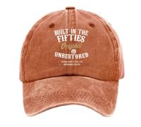 yijan Baseball Cap Collection · Fifties - Original & Unrestored - Designed for Those Who Carry Their Era (Orange)