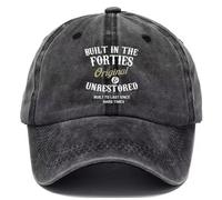 yijan Baseball Cap Collection · Forties - Original & Unrestored - Designed for Those Who Carry Their Era (Graphite)