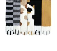 yijan Cute Cat Claw Christmas Socks Sets（6Pairs - Plush Fuzzy Non-Slip Cat Paw Slipper Socks for Women & Girls