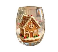 yijan Holiday Character Collectible Glass Cup Collection 16oz Reusable Drinking Glass (07)
