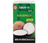 YIJIA | Aroy-D 250ml - Leche de coco con E435 - Coconut Milk 100% Original (1 Botella)