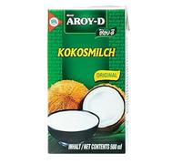 YIJIA | Aroy-D 500ml - Leche de coco con E435 - Coconut Milk 100% Original (1 Botella)