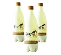 YIJIA | Makgeoli Original, 6% vol. - 750 ml - Está elaborado con arroz 100% coreano (3 Unidades)