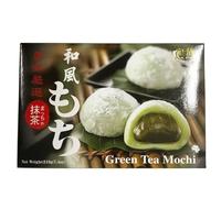 YIJIA | Mochi Dulce Japonés Sabor Té verde 6 Piezas (210g.) - Los mochi son galletas japonesas dulces y esponjosas hechas de arroz glutinoso