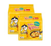 YIJIA | Pack 10 Fideos instanteneos coreanos - Ramen Coreano Buldak Sabor a Queso 140g