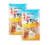 YIJIA | Pack 2 x 450g Tallarines de Cristal de Tapioca para Japchae - Fideos Coreano transparente
