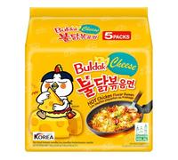 YIJIA | Pack 5 Fideos instanteneos coreanos - Ramen Coreano Buldak Sabor a Queso 140g
