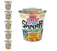 YIJIA | Pack 6 x 63grs Ramen Instantaneo Cup Noodles sabor Gamba - peppery shoyu soup