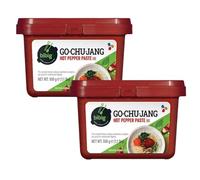 YIJIA | Pasta de Soja Coreana Gochujang | Hot Pepper Paste 500g - Una elección perfecta para todos los amantes de la comida coreana（Pack de 2）