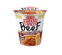 YIJIA | Ramen Instantaneo Cup Noodles sabor Spiced Ternera - Aromatic Spicy Soup 64grs