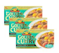 YIJIA | S B - Golden Curry Medium Hot 220 gr - El curry es uno de los alimentos más populares en Japón. (3 Unidad)