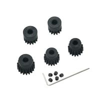 YijiaLink Juego de 5 engranajes de piñón de acero 48P 14T 15T 16T 17T 18T con tornillos para eje de 3,175 mm 1/10 RC motor de cepillo sin escobillas para coche