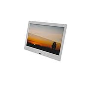 YIJIAN LCD Marco de Fotos Digital Ultrafina de 10 Pulgadas Marco de HD electrónico Album de música MP3 MP4 de la película con Control Remoto (Color : White)