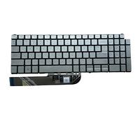 YIJIATech Teclado de repuesto con destornillador para Dell 7590 7591 7791 7591 7591 2 en 1 Inspiron 5584 5590 5593 5594 5598 US teclado retroiluminado para laptop (7590 plateado con retroiluminación)