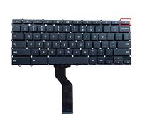 YIJIATech Teclado US Layout para Acer ChromeBook C910 C910-54M1 C910-C37P 15 C910/R11 C738T C731T CB3-431 CB3-531 CB3-532 CB5-571 NSK-G3SQ Teclado negro para portátil (con bloqueo) Clave)