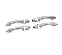 YIJIAVSX Adhesivo Embellecedor Cromado Negro Para Manija De Puerta Lateral De Coche Para VW Para Golf 7 MK7 2013-2019 (Silver 0 button)