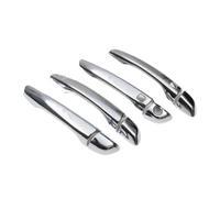 YIJIAVSX Adhesivo Embellecedor Para Manija De Puerta De Coche Para Hyundai Para Kona 2017 2018 2019 2020 (Silver 2 buttons)