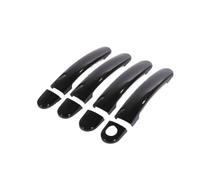 YIJIAVSX Cubiertas Adhesivas Negras Brillantes Para Manijas De Puerta De Auto Para VW Para Polo 2010-2018 (Black 1 keyhole)