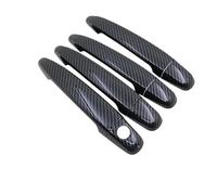 YIJIAVSX Cubiertas Protectoras Para Manijas Exteriores De Puertas Para Toyota Para Mark X 120 2004-2007 (Handle 1 Keyhole Carbon)
