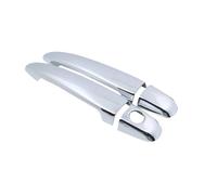 YIJIAVSX Cubiertas Protectoras Para Manijas Exteriores De Puertas Para Toyota Para Mark X 120 2004-2007 (SILVER Handle 1 Keyhole)