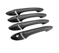 YIJIAVSX Embellecedor Adhesivo Para Manija De Puerta De Auto Para Hyundai Para Sonata I45 2011 2012 2013 2014 2015 (Carbon 0 button)