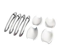 YIJIAVSX Embellecedor Adhesivo Para Manija De Puerta De Auto Para Hyundai Para Sonata I45 2011 2012 2013 2014 2015 (Silver set 0 button)